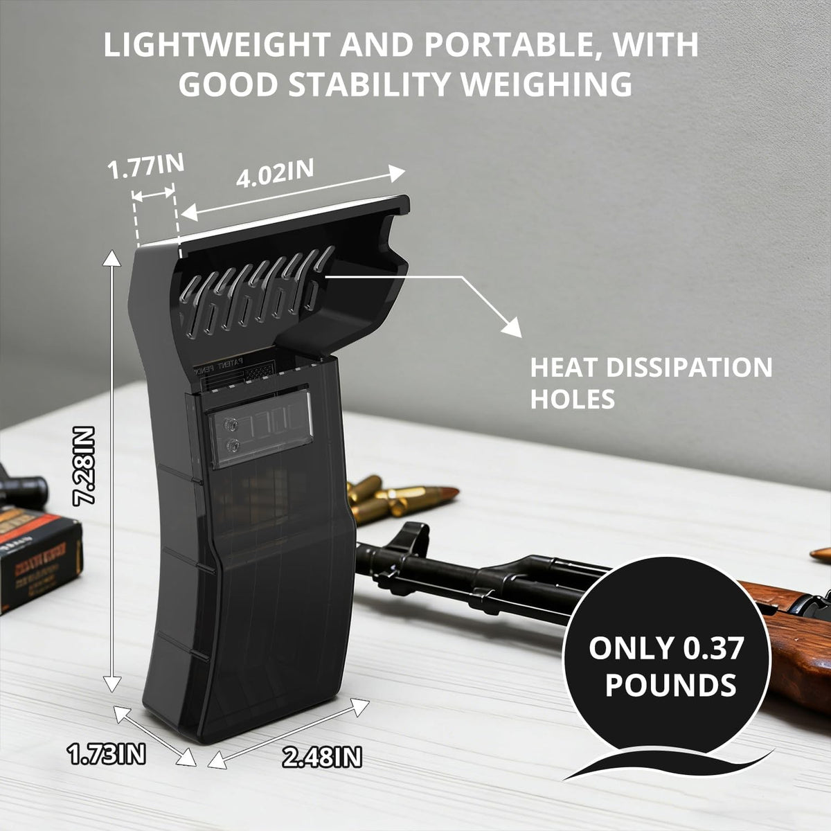 Hunting Brass Catcher with Quick-Install Base for Rifle Shooting Accessories