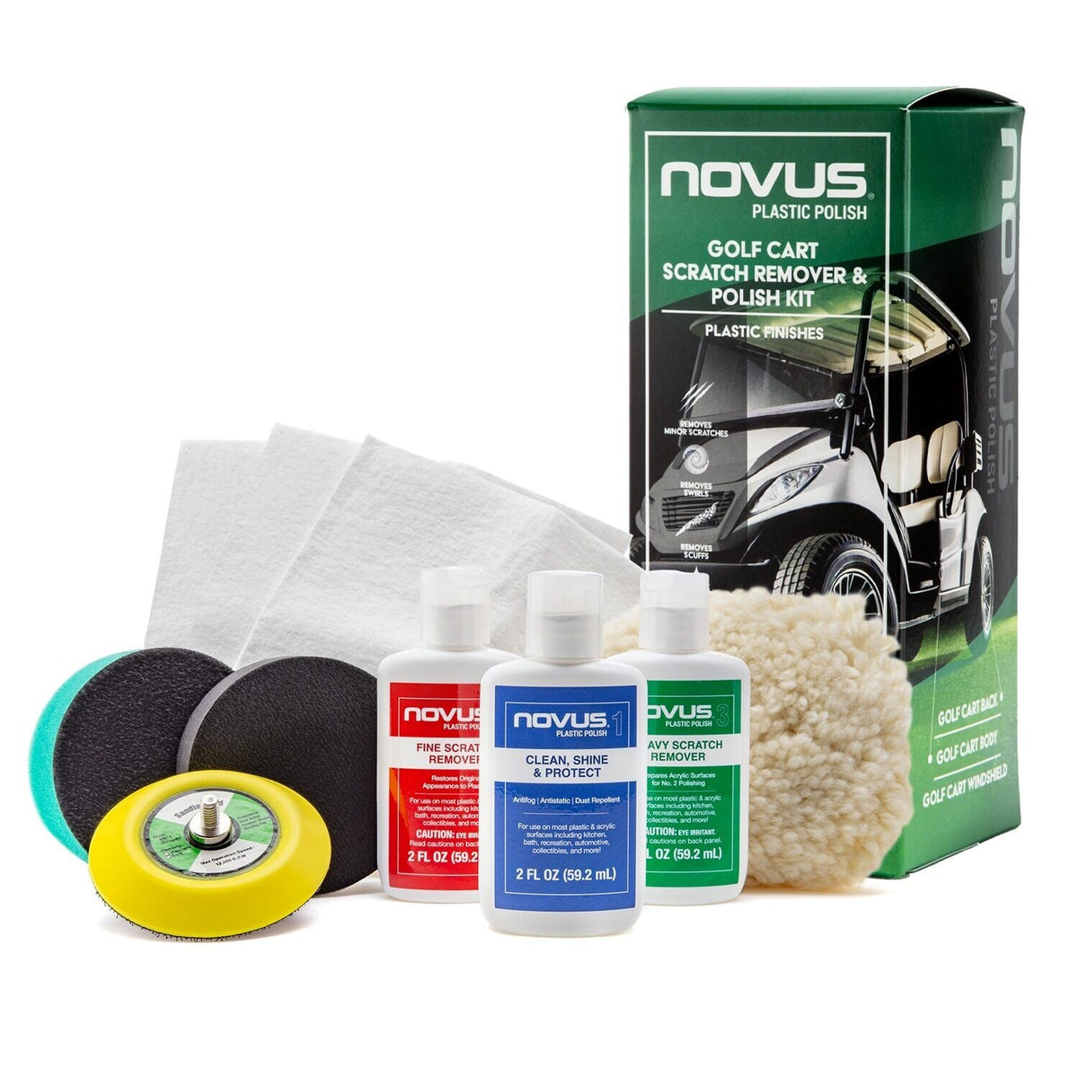 Golf Club and Cart Scratch Removal Polish Kit - Golf Gear Maintenance