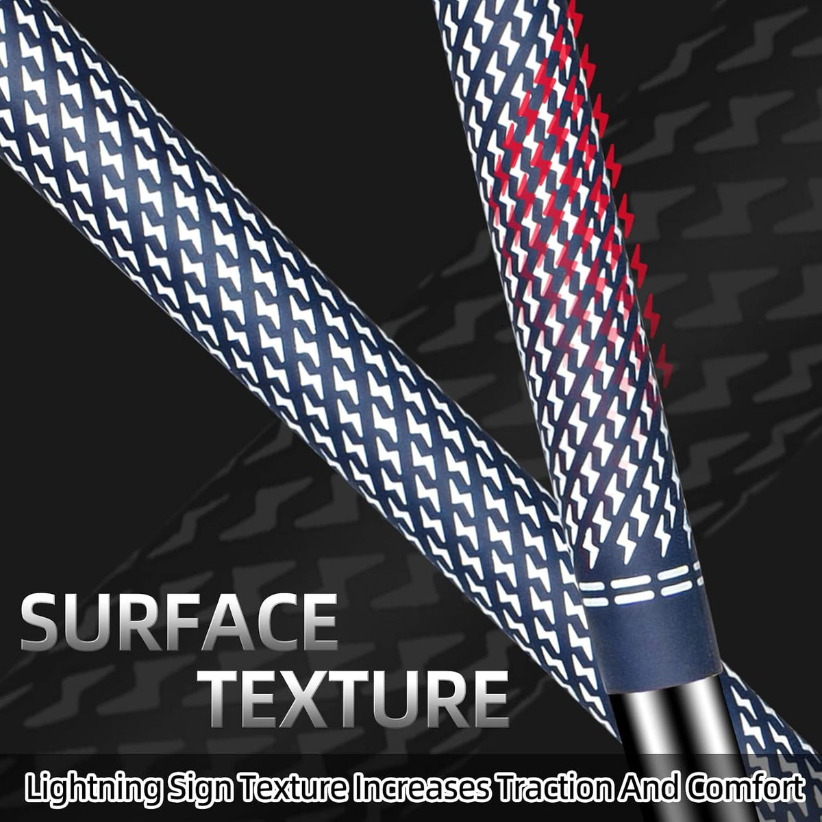 Golf Club Grips Set of 13 with Tapes - Soft Rubber, 360° Texture Control