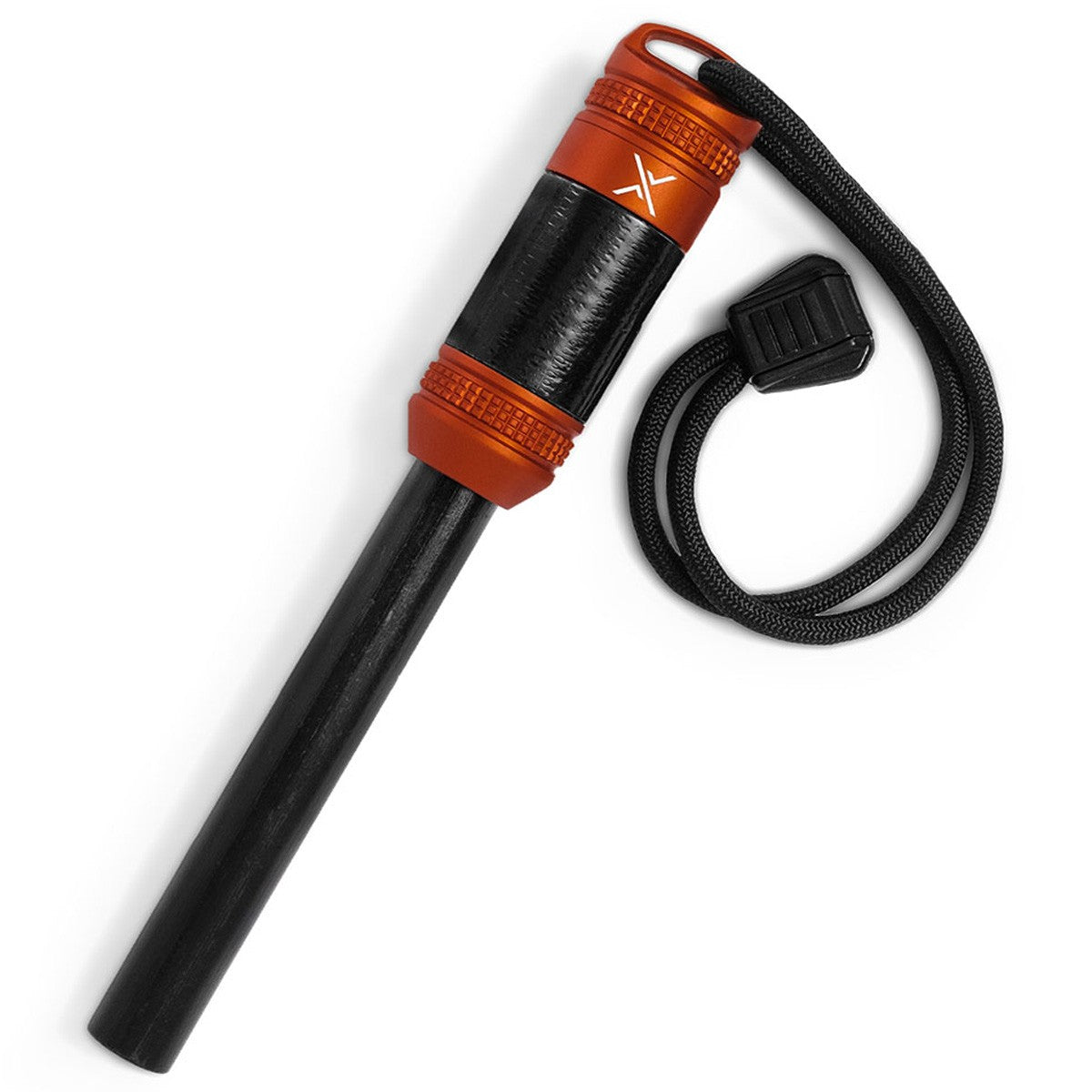 Ferrocerium Firestarter with Waterproof Tinder Capsule - Camping & Survival Gear