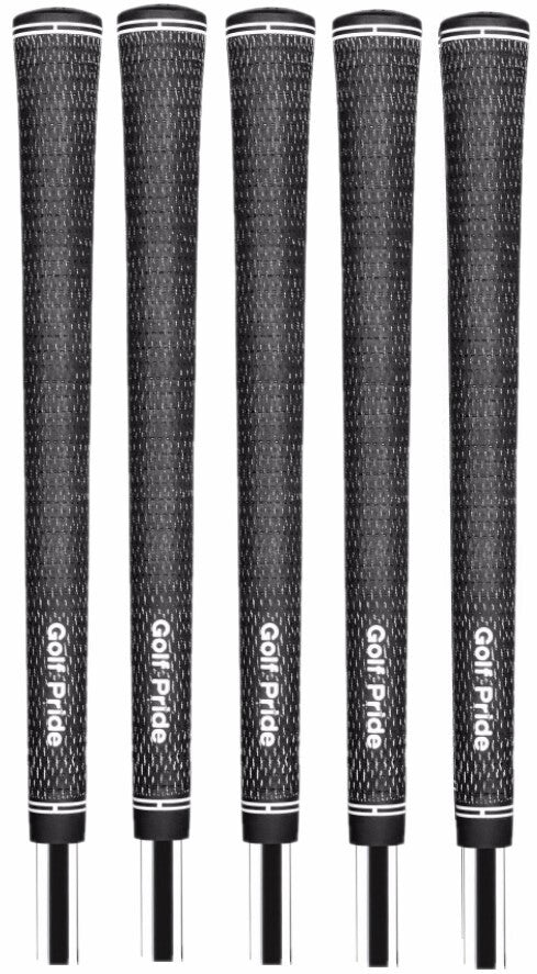 Golf Pride Tour Velvet BCT Cord Golf Club Grips Bundle Set Black - Standard & Ribbed