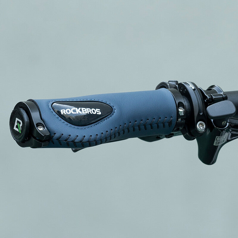 Bike Handlebar Grips Rubber Locking Anti-Skid Shock Absorbing Comfortable