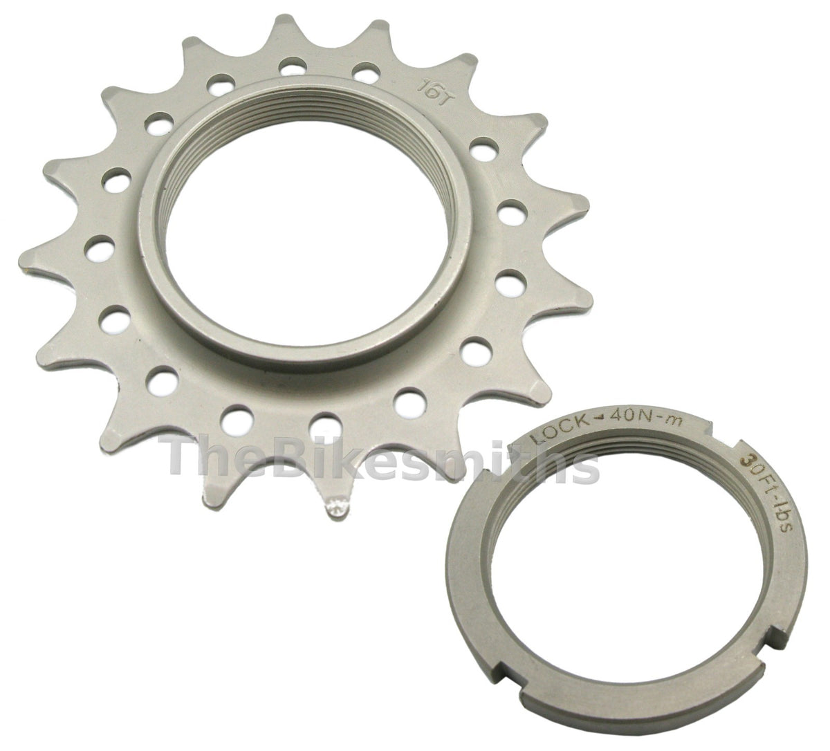 High-Quality Track Cog & Lockring Set for Fixed Gear Bikes - Multiple Sizes
