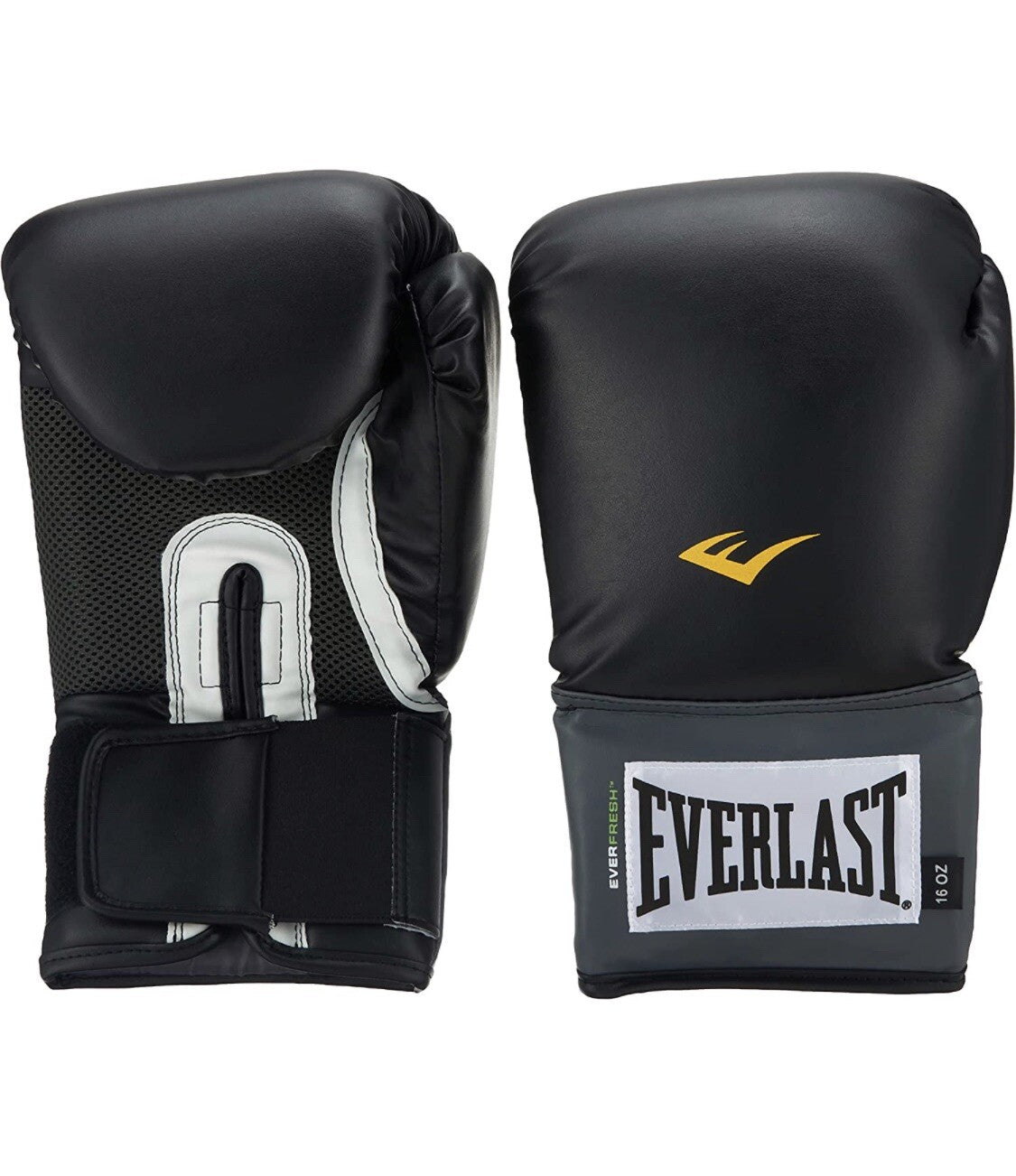 16 oz Boxing Gloves for Training and Sparring - Black Adult Protective Gear