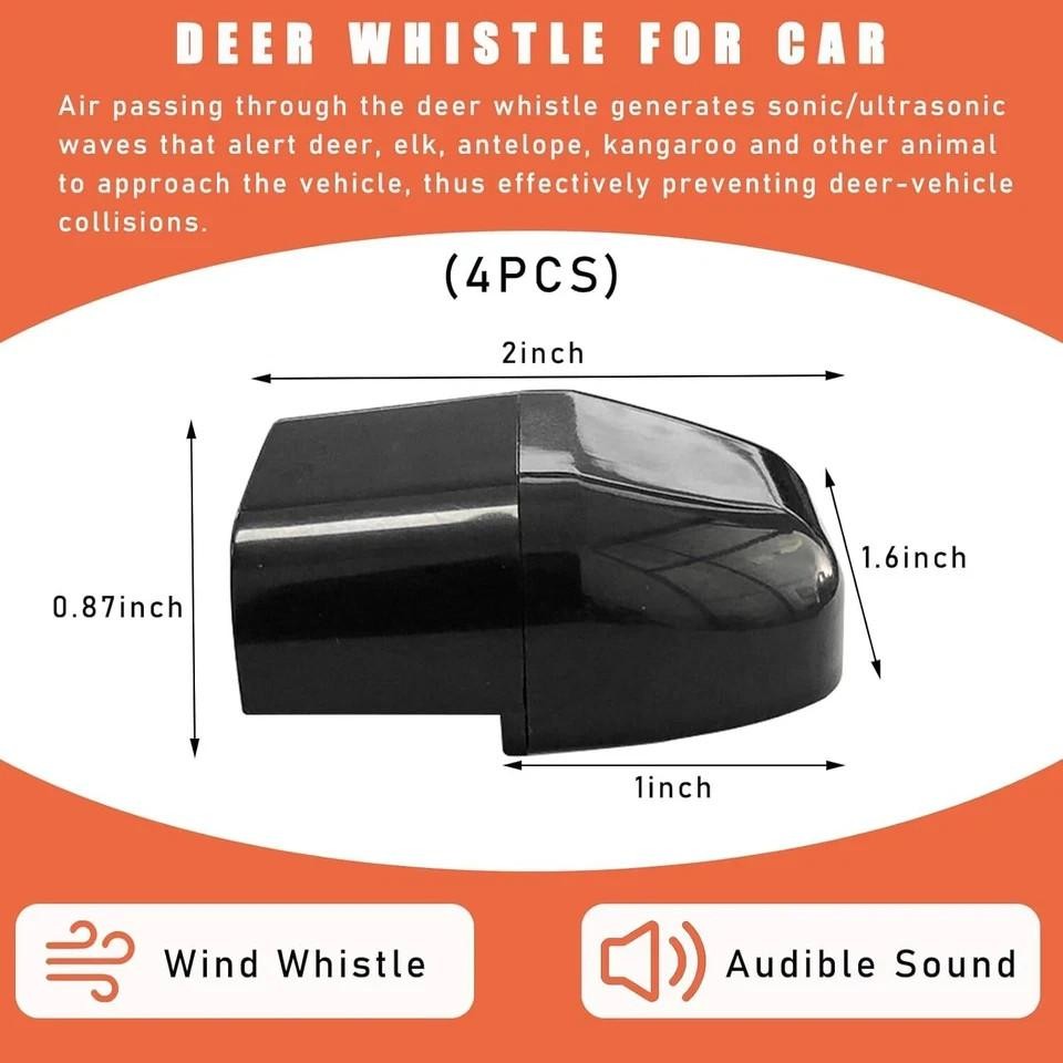 Deer Warning Whistle Set for Vehicles – Animal Alert Device for Car Safety