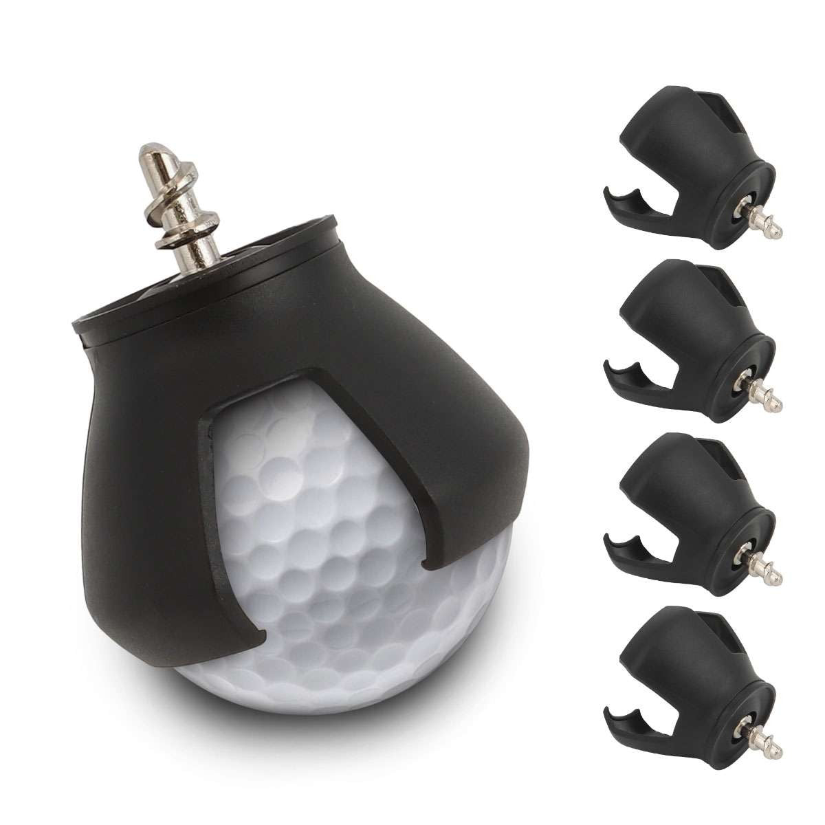 Golf Ball Pick Up Retriever Tool 4 Pack with 3-Claw Design for Putter Grip