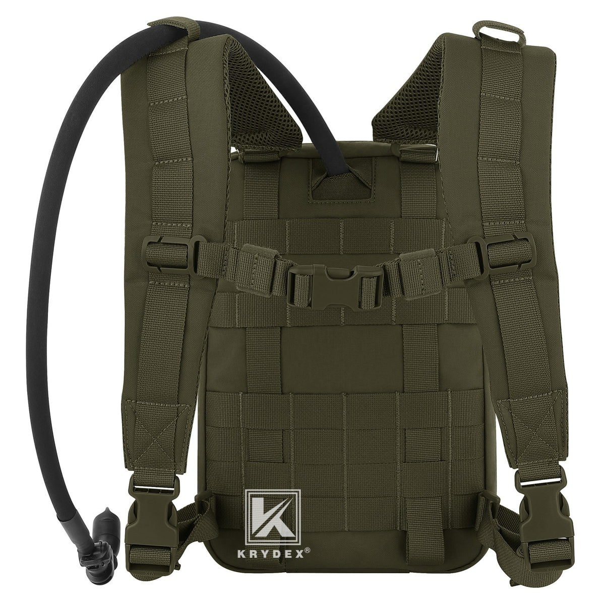 Tactical Hydration Pack with 1.5L Water Bladder and MOLLE Backpack