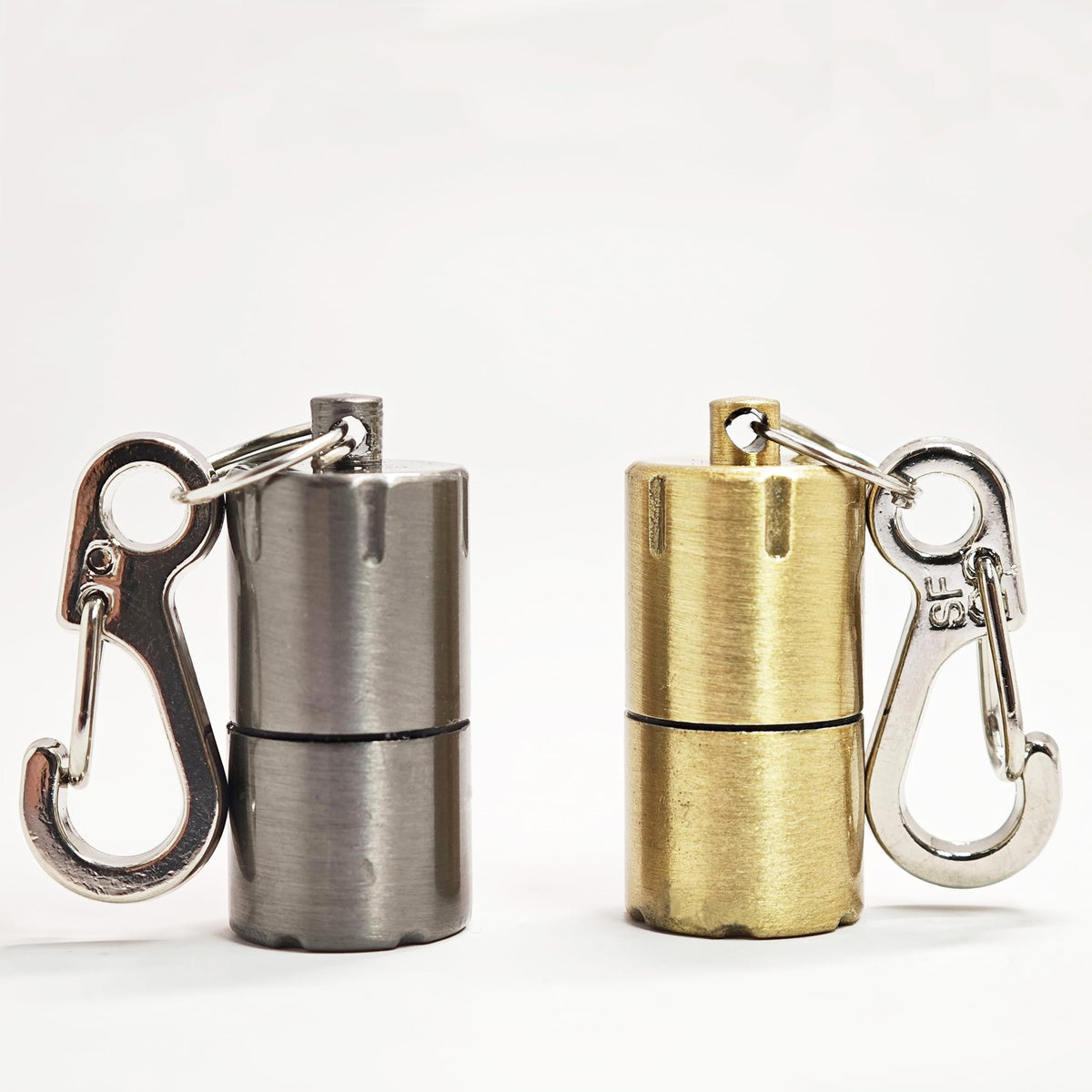Waterproof Mini Keychain Lighter Set - Black & Gold, EDC Survival