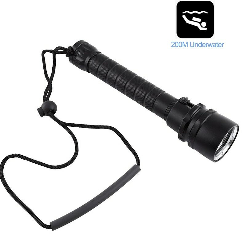 300000LM LED Diving Flashlight Waterproof Torch for Scuba Diving