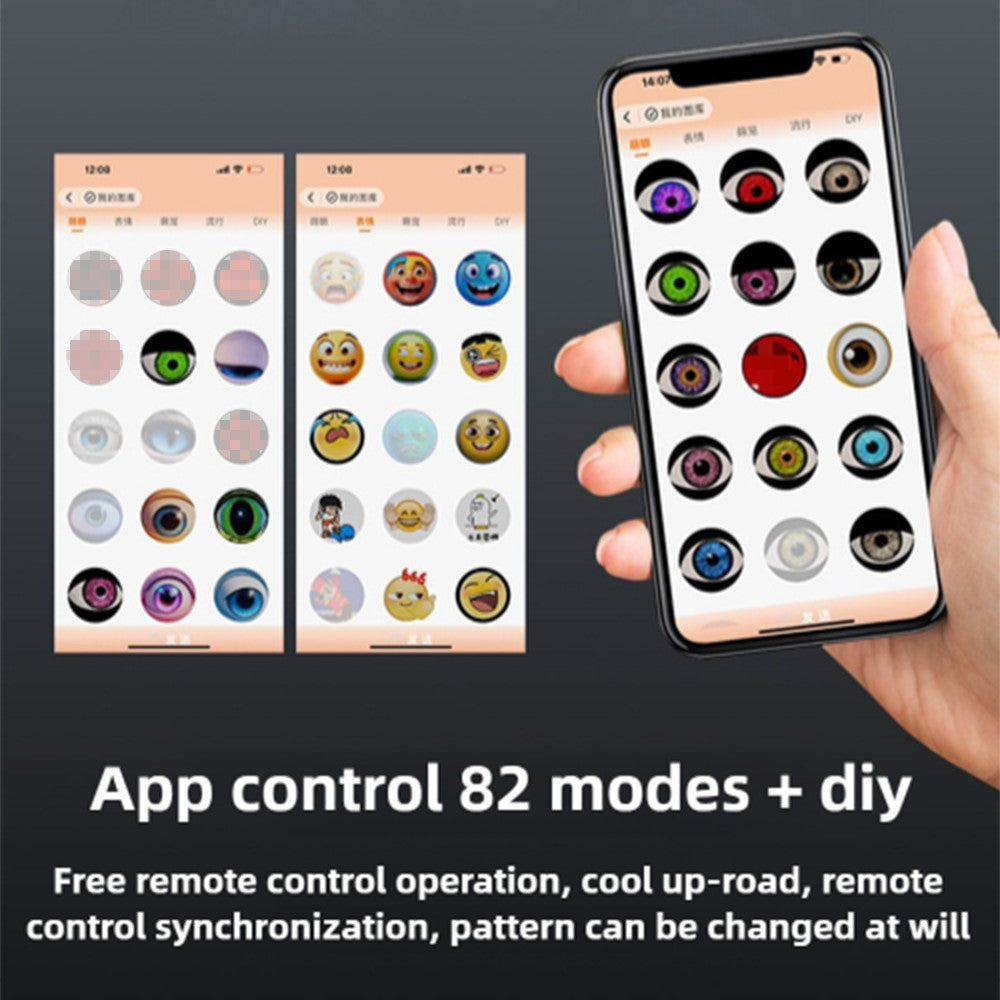 LED Devil Eye Light for Motorcycle Bike App Control Waterproof Decor