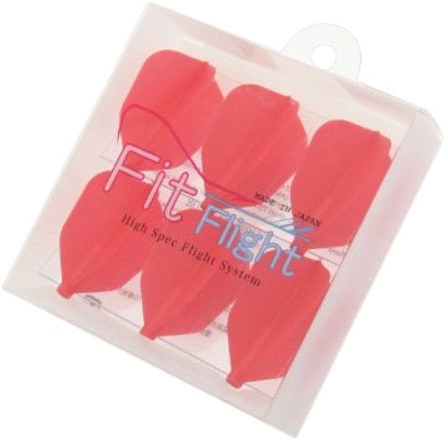 Fit Flight Original Red Dart Flights Double Pack – High-Performance 0.79g, 42.6mm