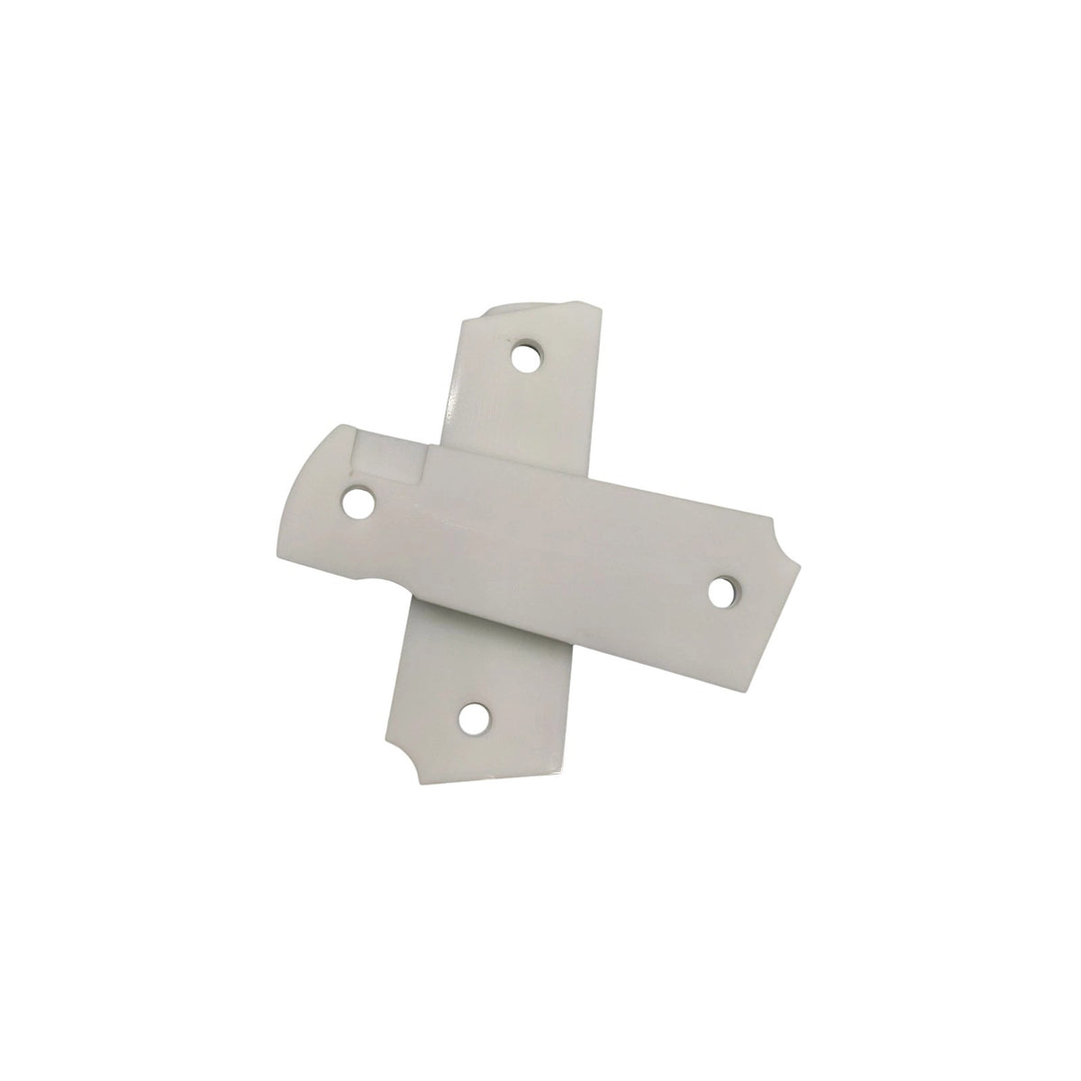 1911 Pistol Grips White Pearl Polymer with Springfield Logo - Custom Full Size Fit