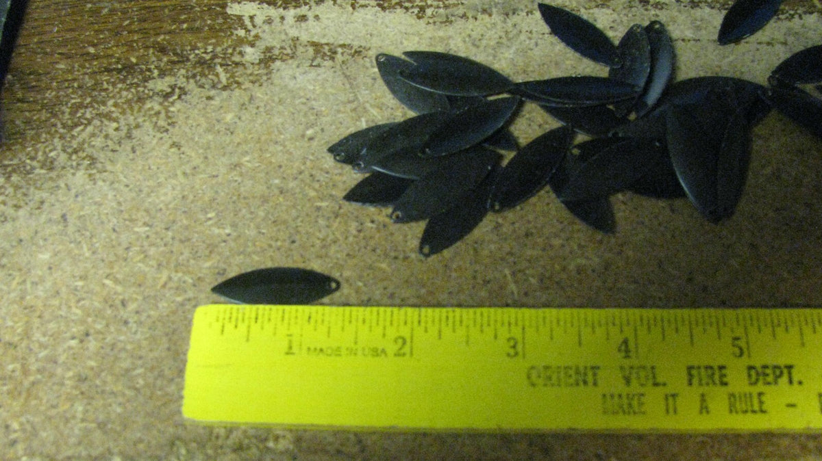 Willowleaf Spinner Blades Size 3 - 50 Black Wind Spinner Accessories