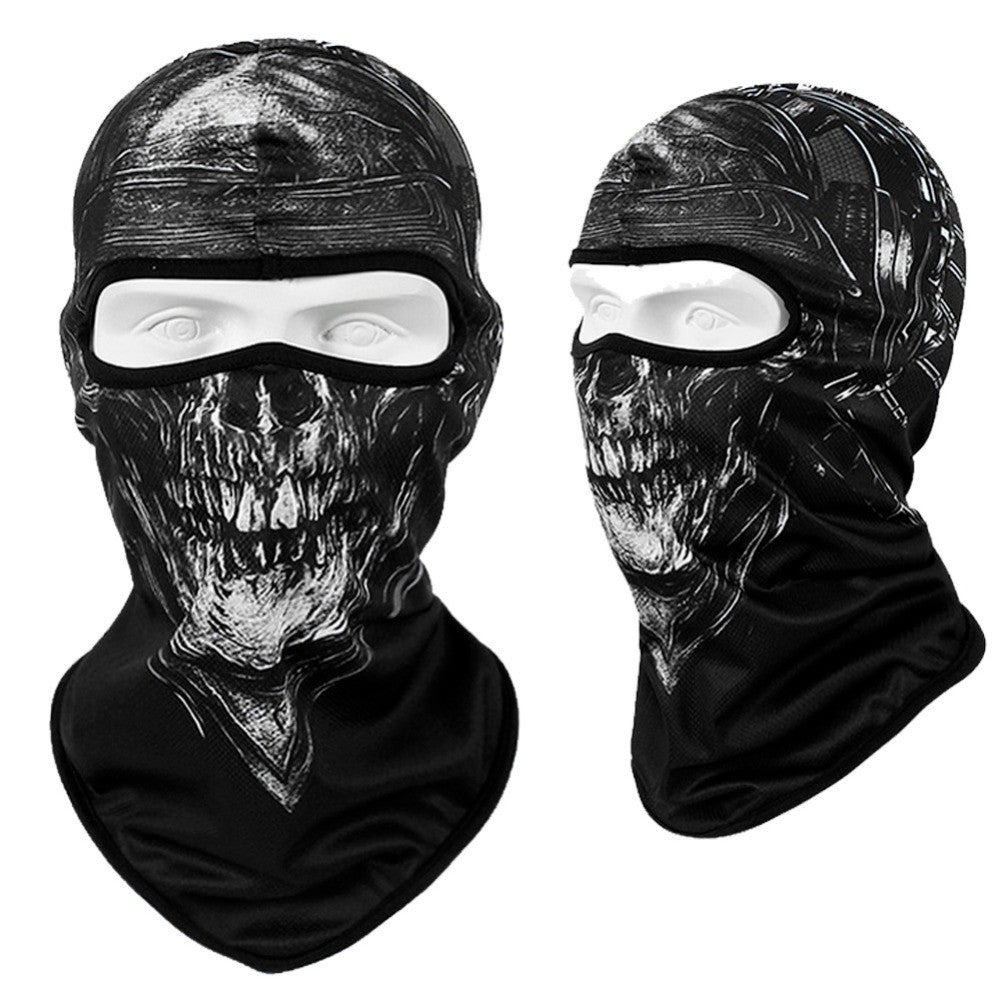 Full Face Mask Balaclava Ghost Skull Windproof Cycling & Tactical Hood