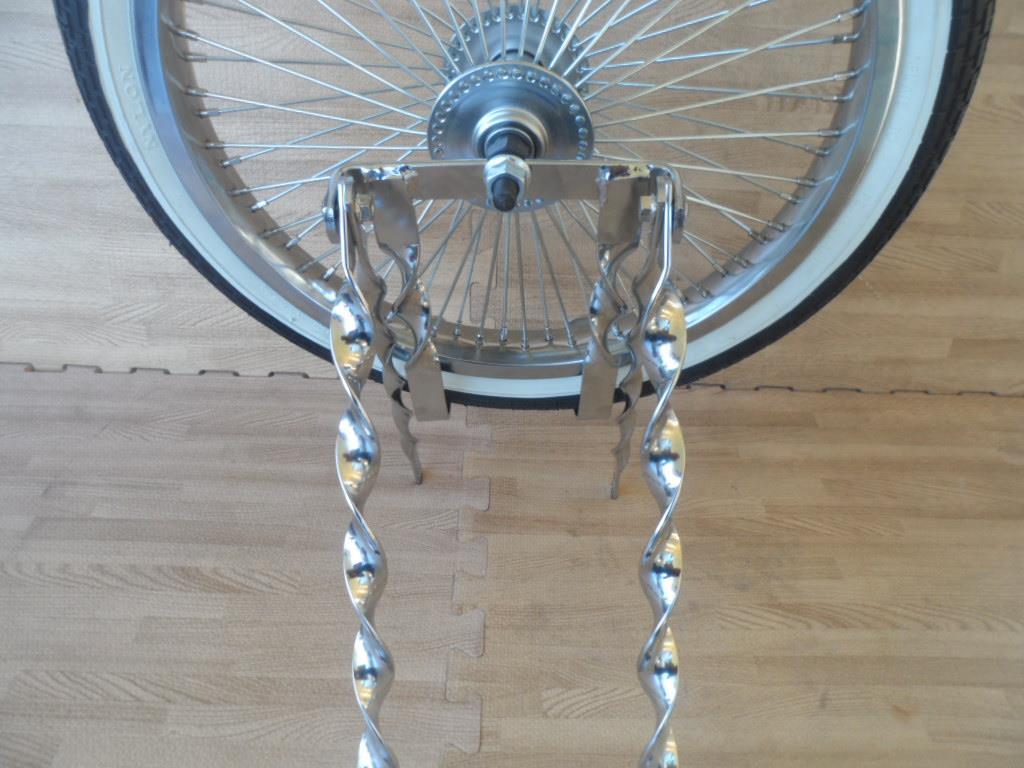 20-Inch Lowrider Bicycle Wheel and Tire Kit with 16-Inch Spare White Wall