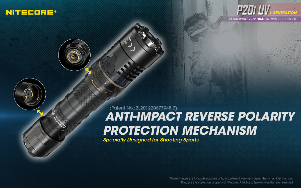 Rechargeable LED Flashlight with UV and 1800 Lumens – Holster & Battery Included