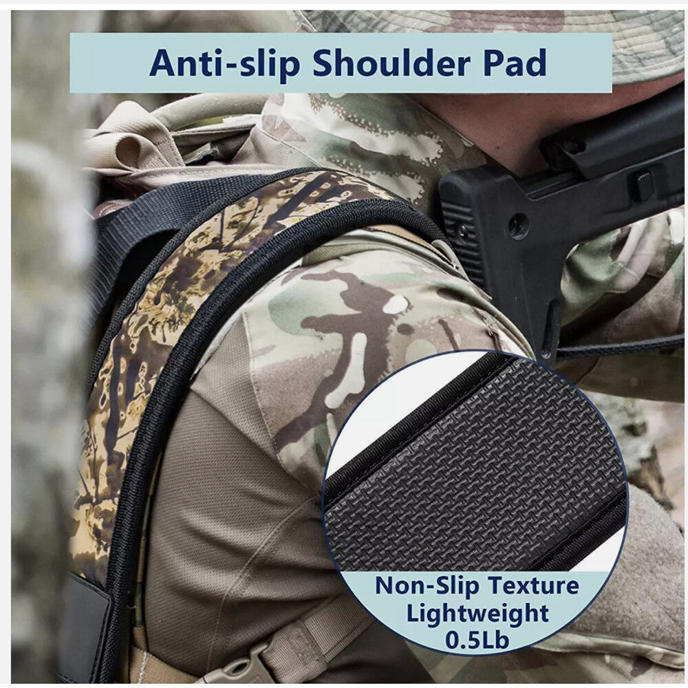 Camouflage Rifle Sling with Swivels & Padded Shoulder Strap