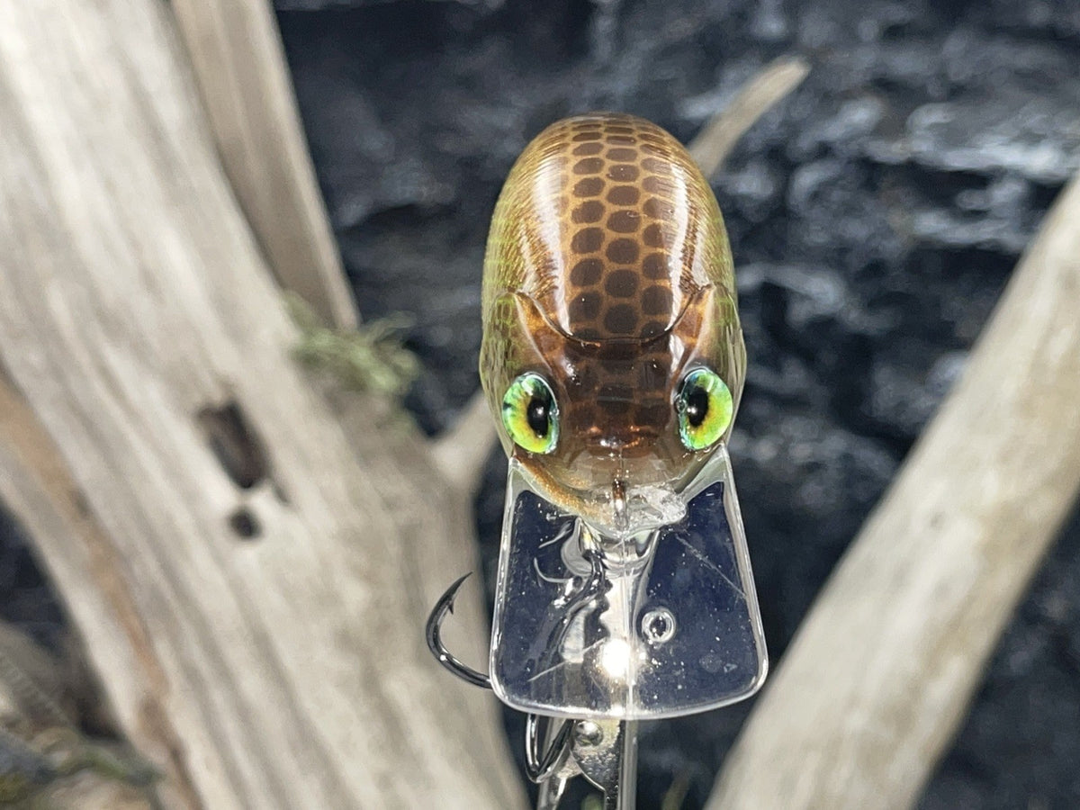 3.15 Inch Square Bill Crankbait - Custom Copper Color Fishing Lure