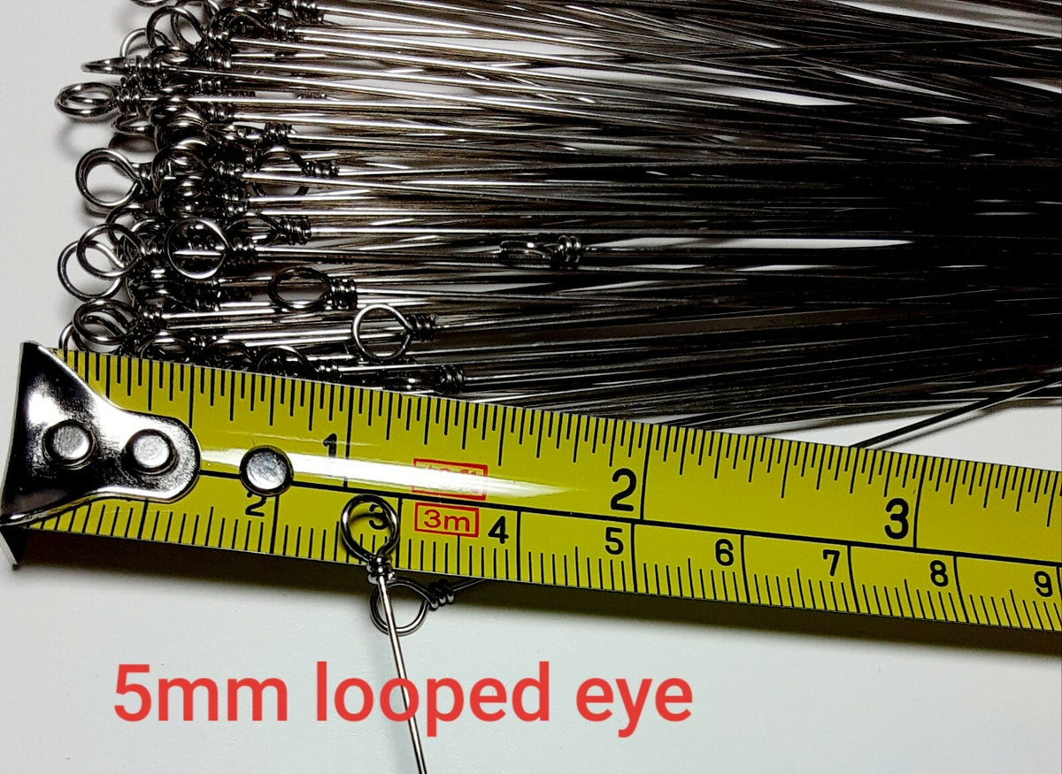 Stainless Steel Fishing Wire Spinners - 6 Inch, .031 Diameter, 100 Pieces