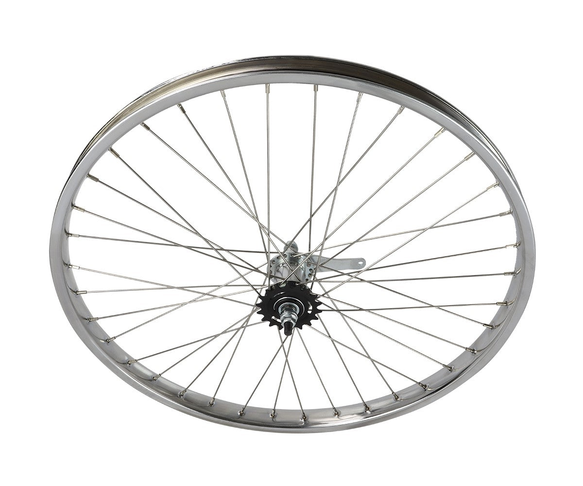 Heavy Duty 26-Inch Bicycle Wheel Set for Cruiser Bikes with Chrome 36 Spokes