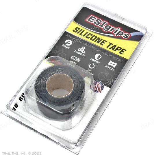 10-Foot Silicone Bike Bar Finishing Tape & Chainstay Protection - Black