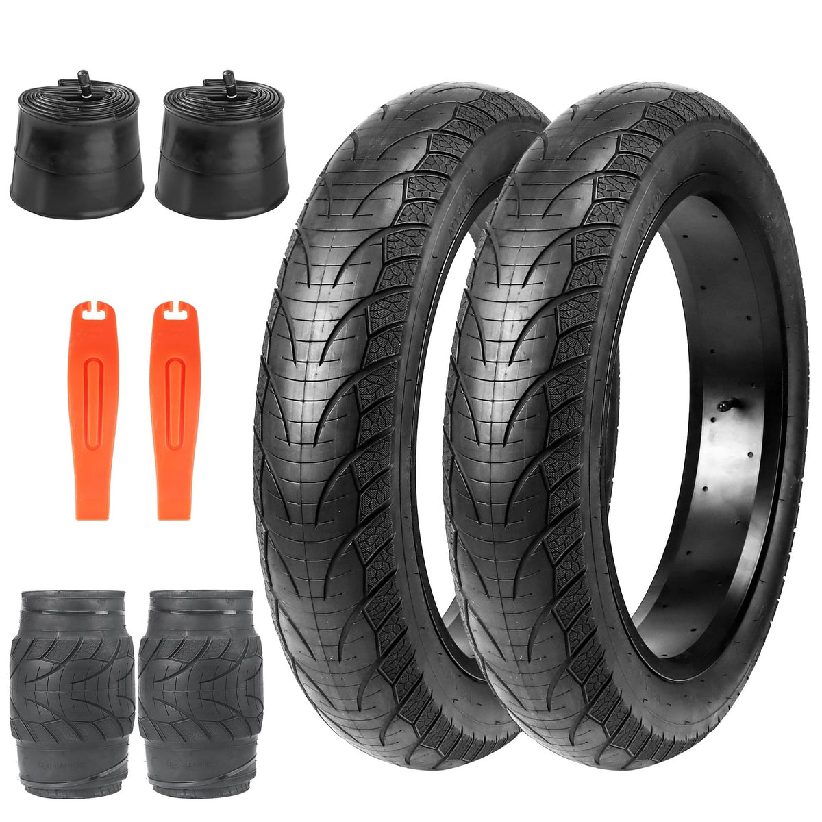 26x4.0 Fat Bike Tires E-Bike Mountain Snow Heavy Duty 2 Pack