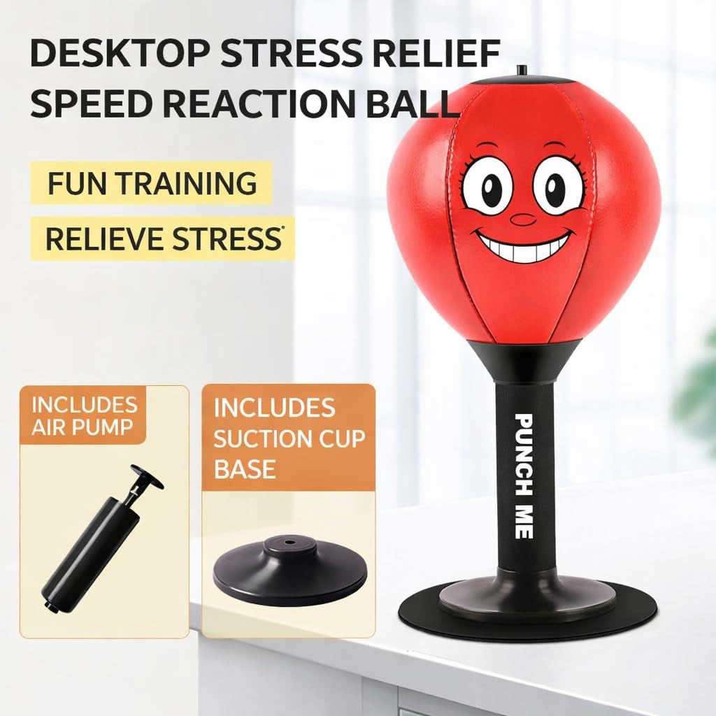 Desktop Punching Bag Stress Relief Boxing Speed Ball Training Equipment