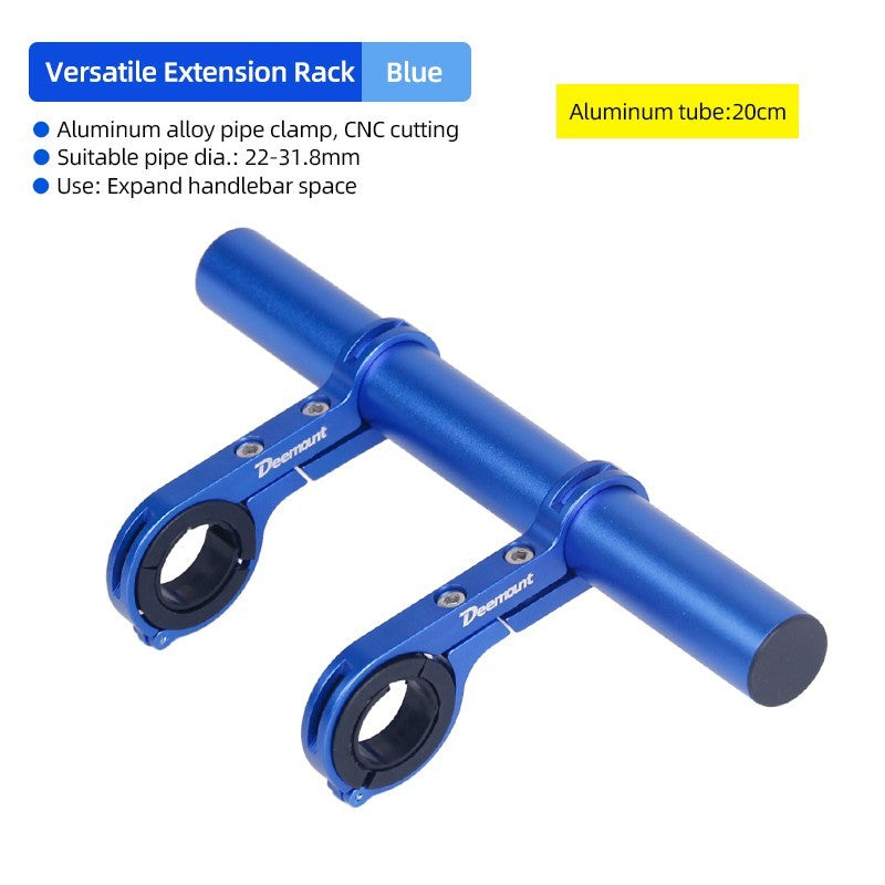 Bike Handlebar Extender Bar for Lights GPS Phone Mounts - Durable Aluminum