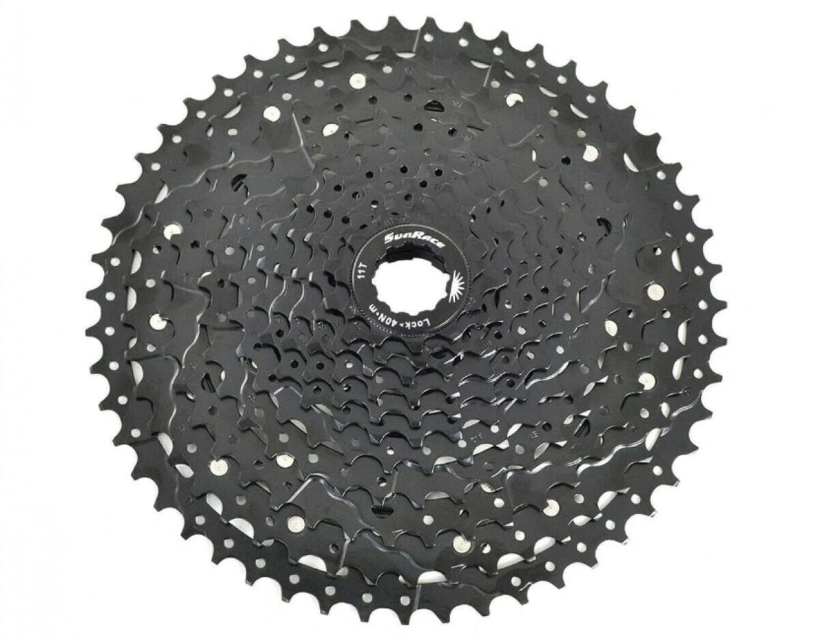 SunRace 11-Speed MTB Cassette 11-51T Wide Range Gear for Trails & Road