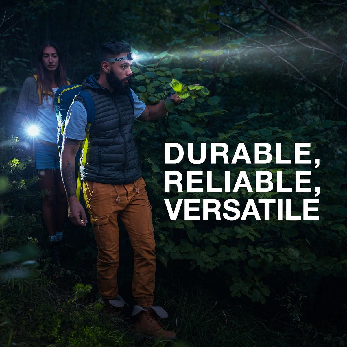 LED Headlamp Waterproof 400 Lumens Digital Focus Pivoting Emergency Light
