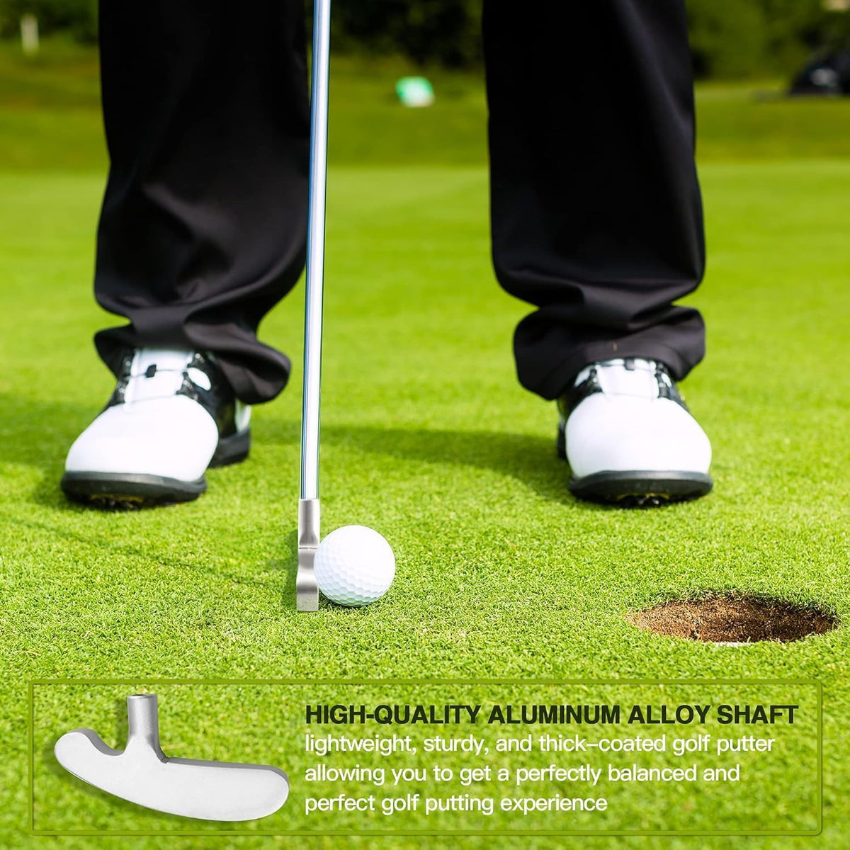 33-Inch Two-Way Golf Putter for Left & Right Hand Adults - Practice & Play