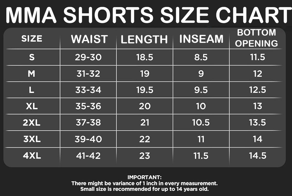 MMA Shorts for Combat Sports Training Kickboxing Grappling Muay Thai