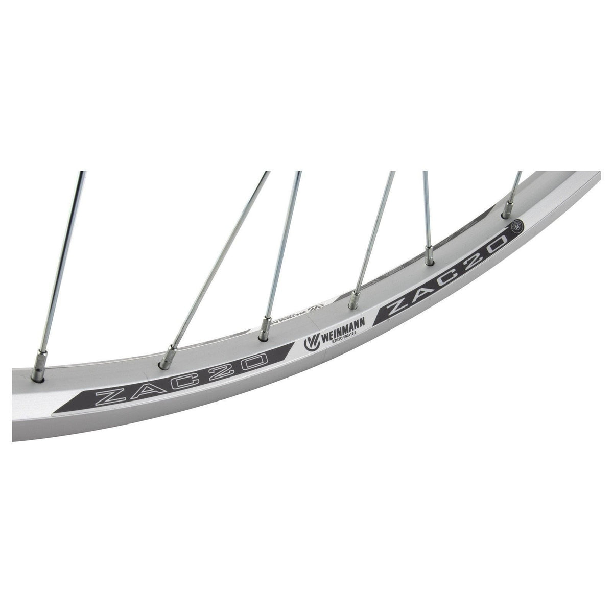 26x1-3/8 Inch Bicycle Front Wheel with Weinmann ZAC20 Rim, Alloy Bolt-On Hub