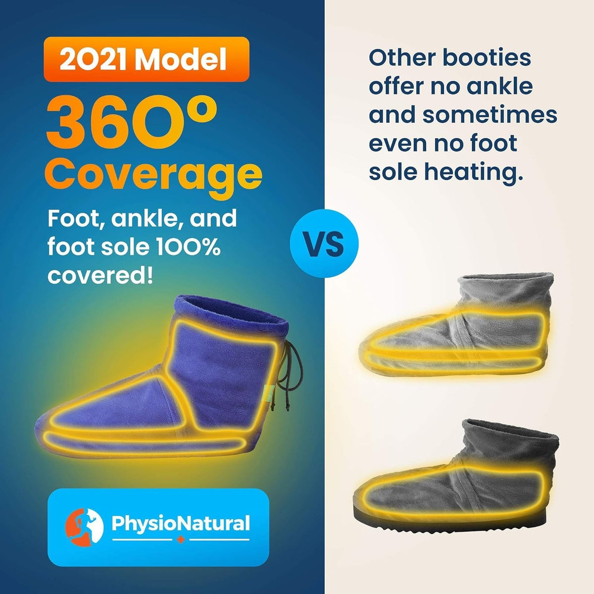 Microwaveable Foot Booties with Lavender Aromatherapy - Deep-Heating Relaxation