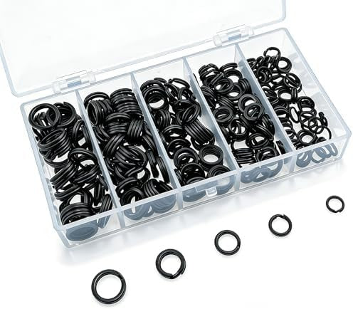 Heavy Duty Steel Fishing Split Rings Kit - 250 Pcs for Lure Making & Tackle