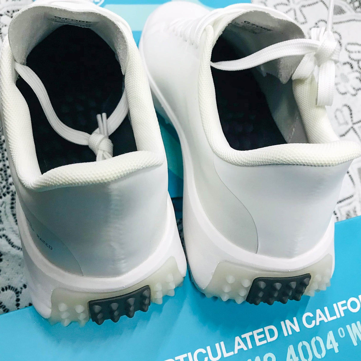 Men's Snow and Nimbus Golf Shoes - Waterproof PU Leather Sneakers