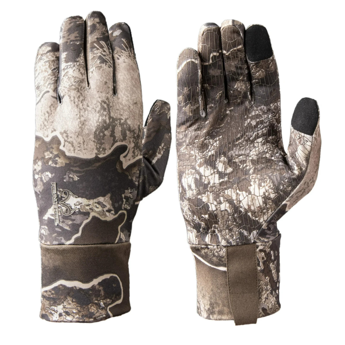 Men's Lightweight Camouflage Hunting Gloves with Non-Slip Palm - Realtree EXCAPE