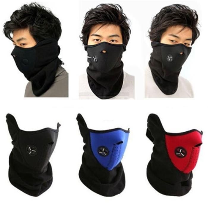 Unisex Winter Half Face Mask Skull Ski Snow Fleece Neck Warmer