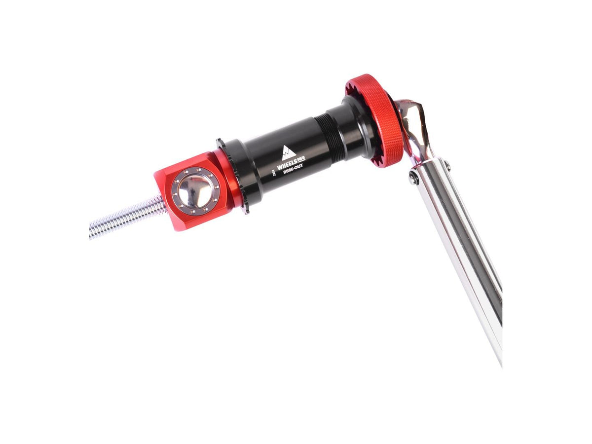 Bicycle Bottom Bracket Socket Kit - Thin Flange, 3/8 Drive, Red