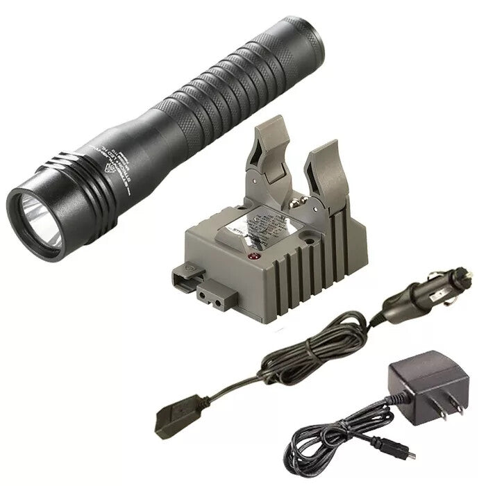 High Brightness LED Flashlight with Multiple Modes and Rechargeable Battery