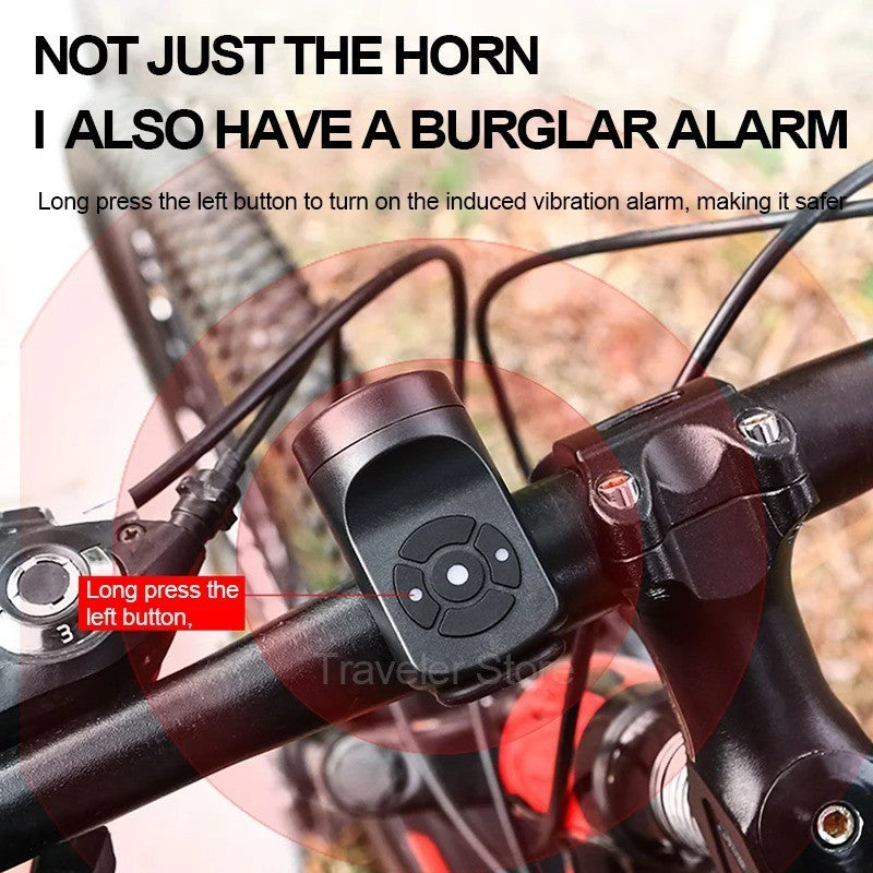 Super Loud Bicycle Horn with USB Charge for Mountain and MTB Bikes
