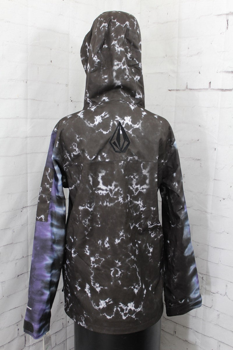 Men's Snowboard Jacket - Black Print, 15K Waterproof, Insulated Ski Coat
