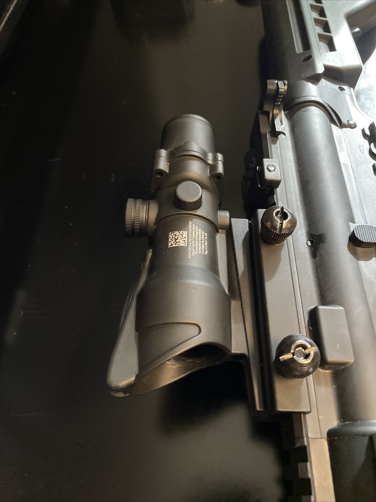 4x32 Fiber Optic Green Crosshair Scope for Rifles, Compatible with Rails
