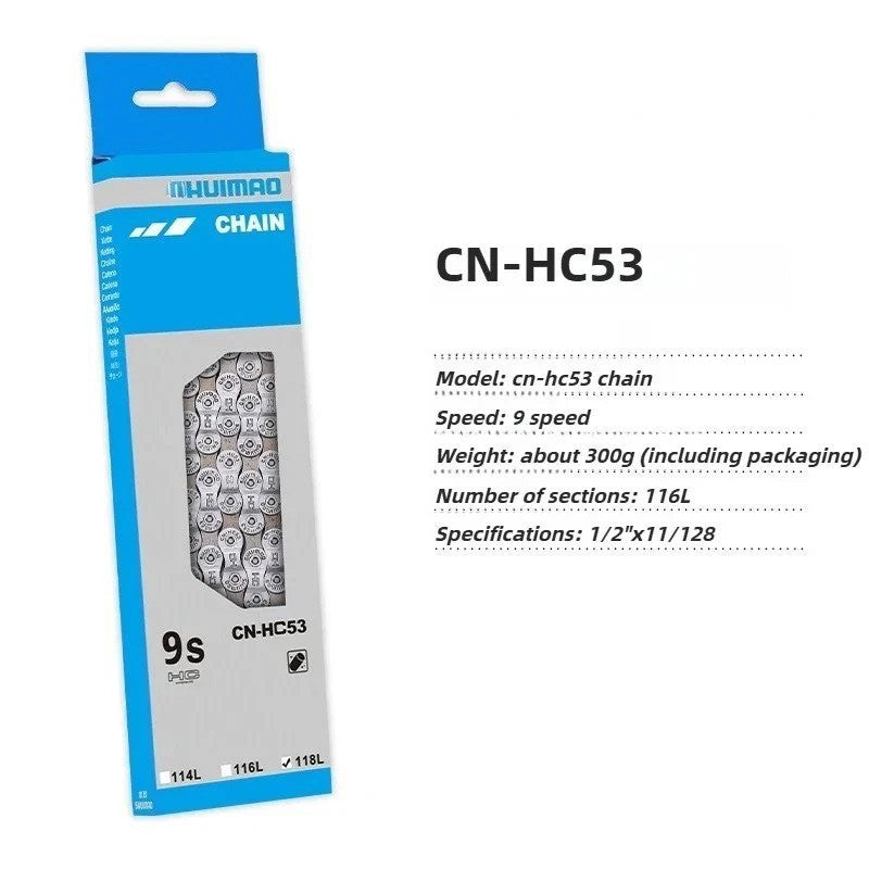 Universal Bike Chain for 6-12 Speed MTB Road Hybrid Bikes - High Strength Steel