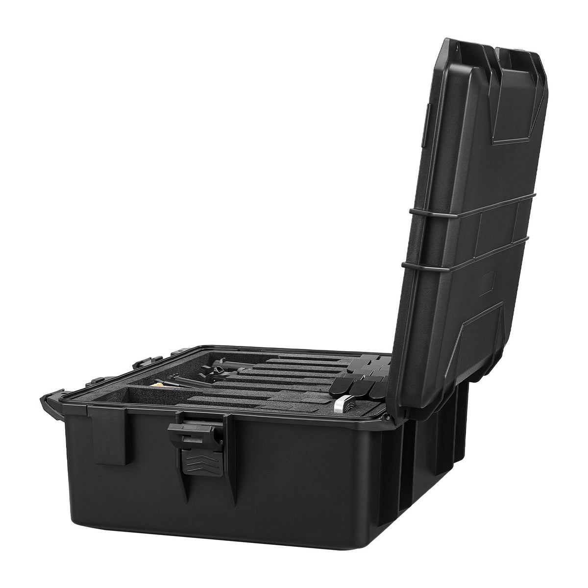 Hard Pistol Case with Foam Lining Waterproof Lockable Storage 21.9x17.9x8.8in