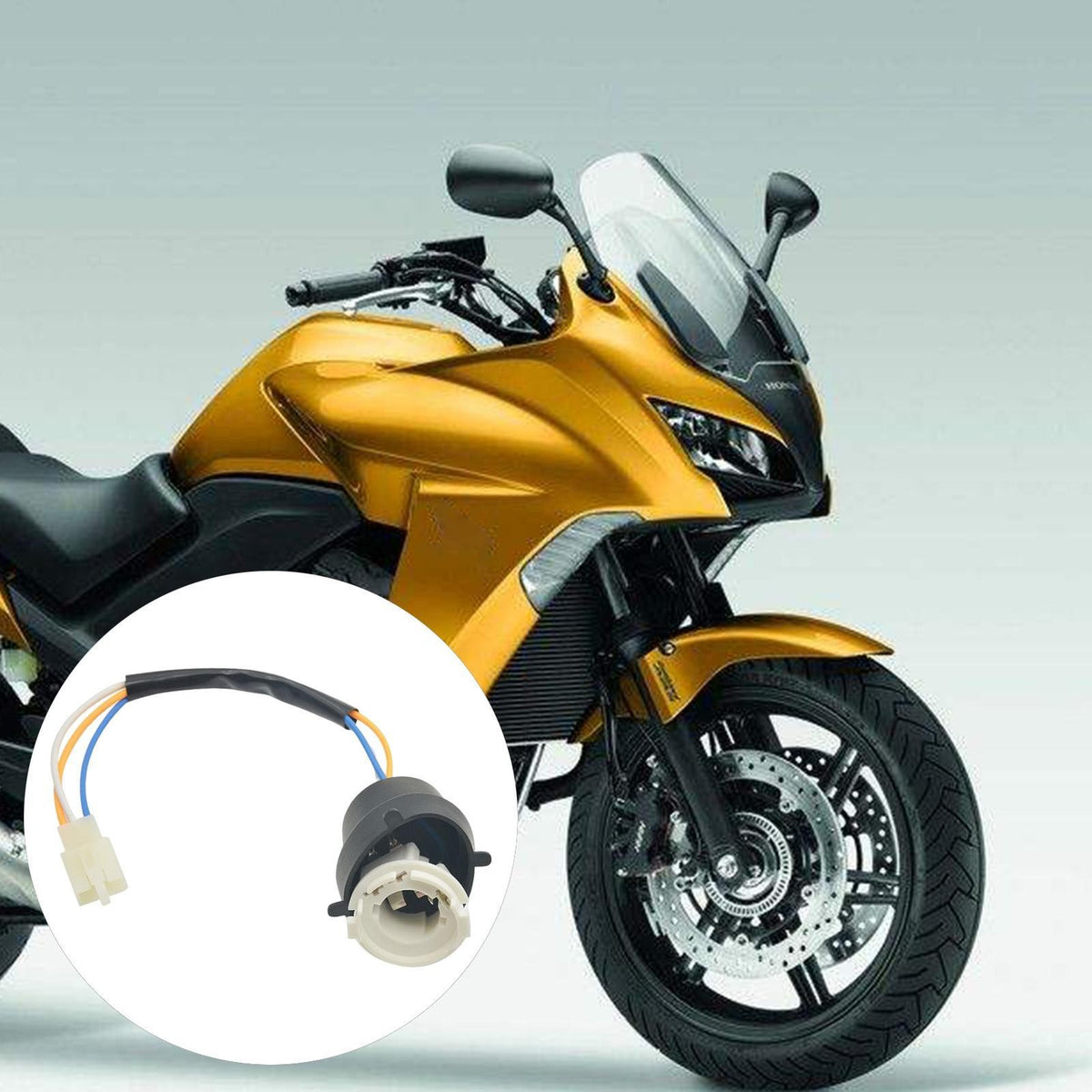 Multi-Purpose LED Headlight Bulb Socket Adapter for Scooter