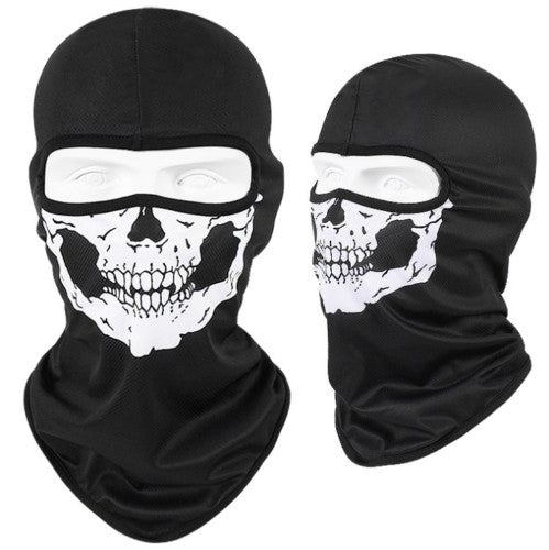 Unisex Skull Ski Mask Balaclava Ghost Bandana Full Face Mask for Outdoor Activities