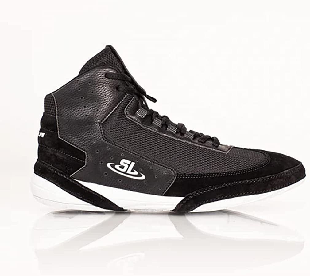 Wrestling Shoes Ascend One SLBKW 9000 Black & White Performance Footwear