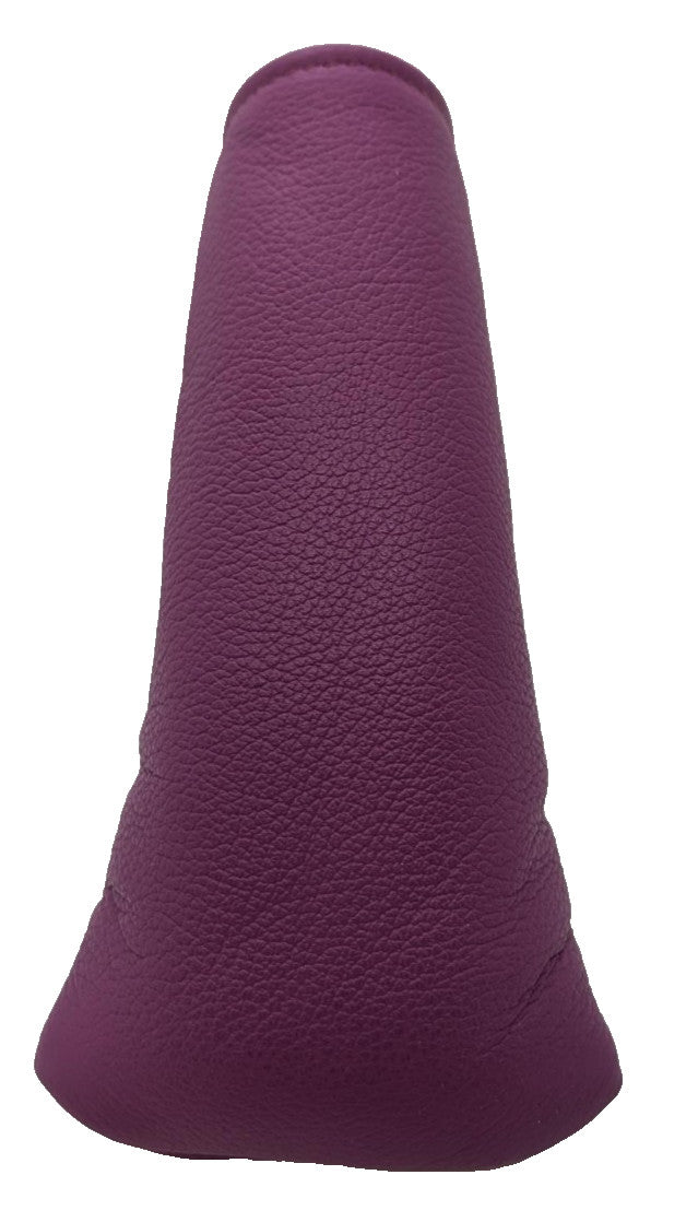 Magenta Leather Golf Blade Putter Headcover - Handcrafted USA