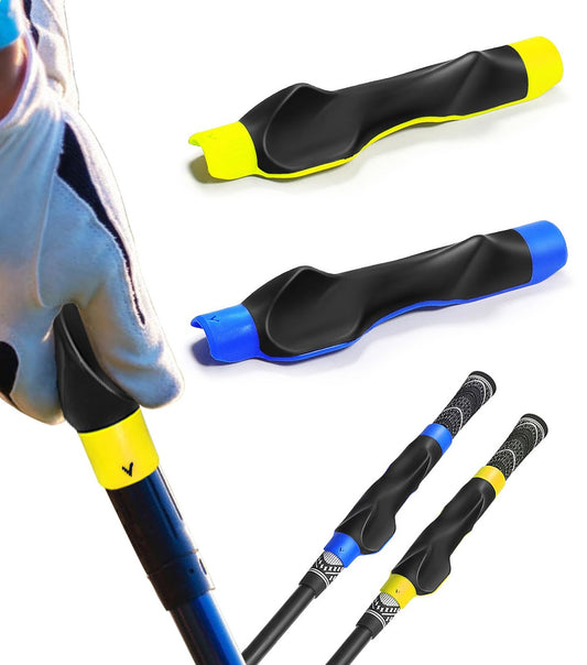 Golf Grip Trainer for Right-Handed Players, 2 Pack, Yellow/Blue